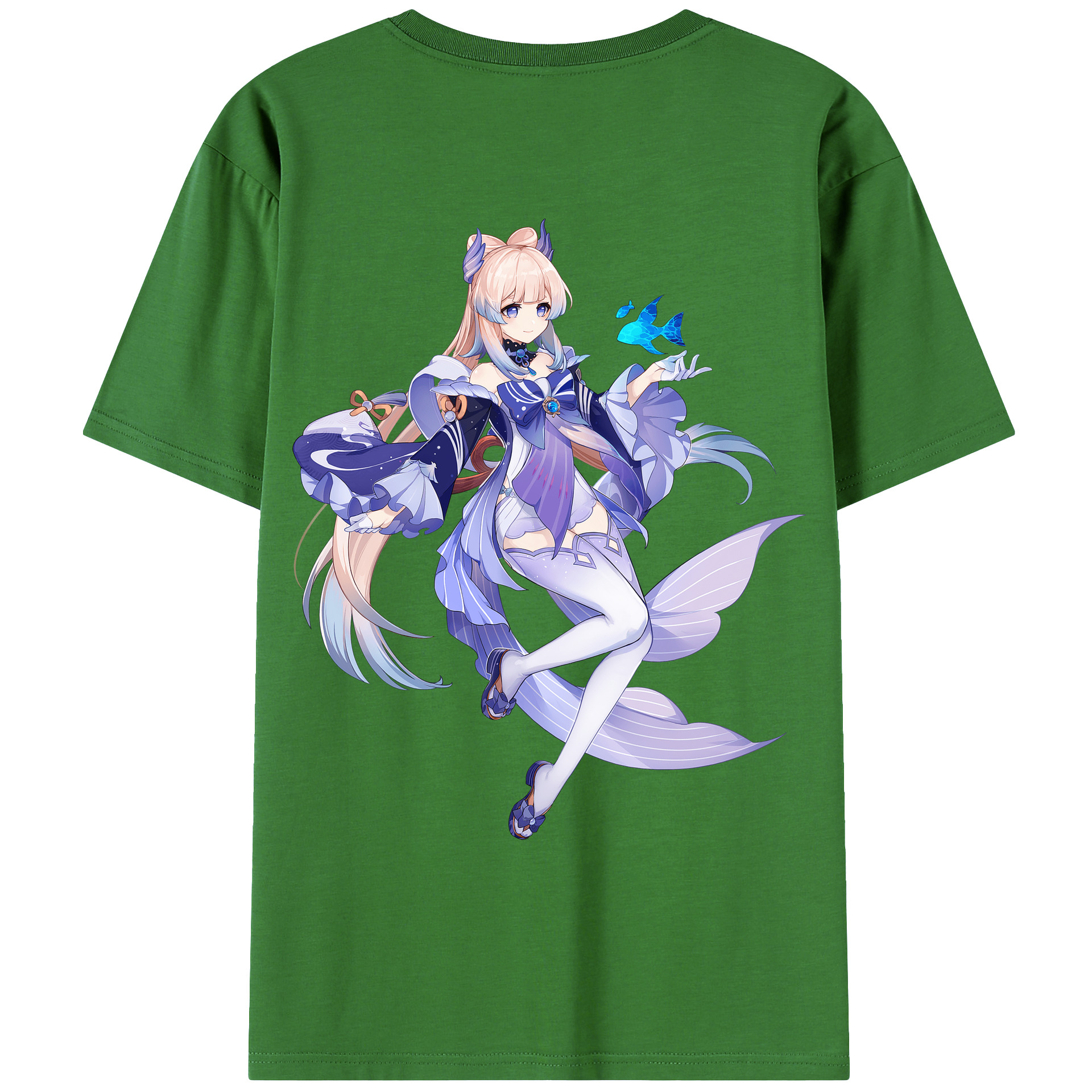 げんし神 珊瑚宮心海 サンゴノミヤ・ココミ genshin Sangonomiya Kokomi レディース半袖Tシャツ(バックプリント)